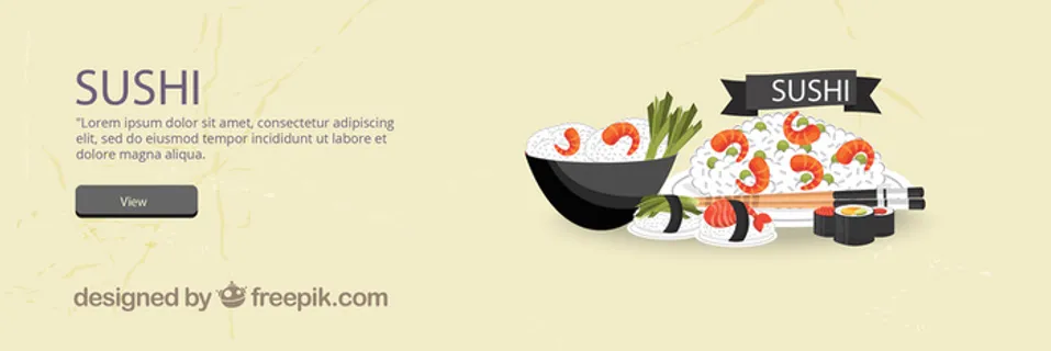 寿司食物banner高清