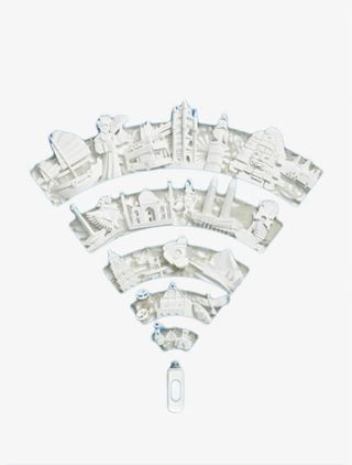 创意的纸质的wifi免抠