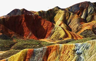 彩色地形地貌效果图免抠