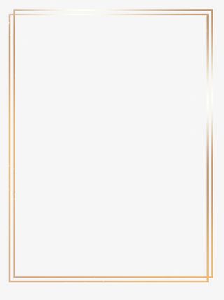 金色简约海报边框重叠免抠