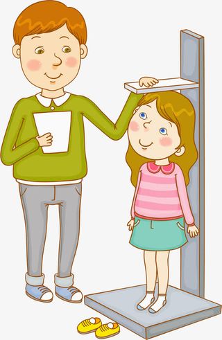 量身高的女孩免抠