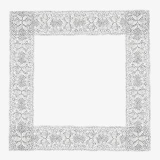 正方形蕾丝图案免抠