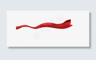 红绸带免抠