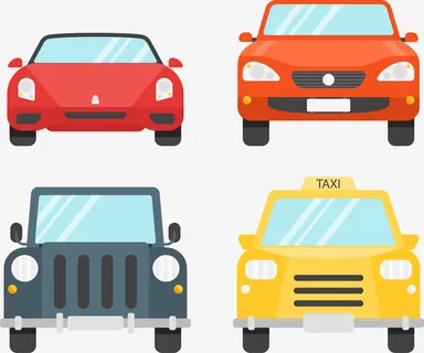 矢量手绘卡通汽车免抠 矢量手绘卡通汽车免抠