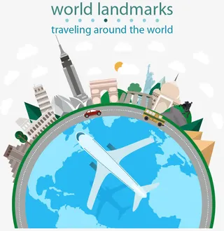 旅游素材矢量免抠