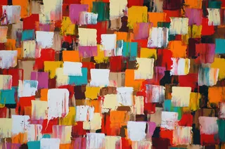 彩色方形油漆背景