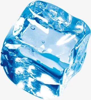 卡通清凉冰块效果夏日免抠