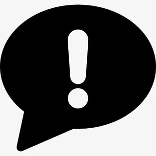 泡泡和感叹号图标免抠