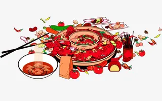 年夜饭火锅免抠