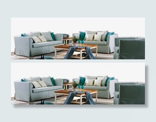 时尚家居沙发场景图免抠