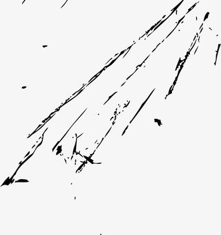 划痕水墨裂纹笔刷免抠