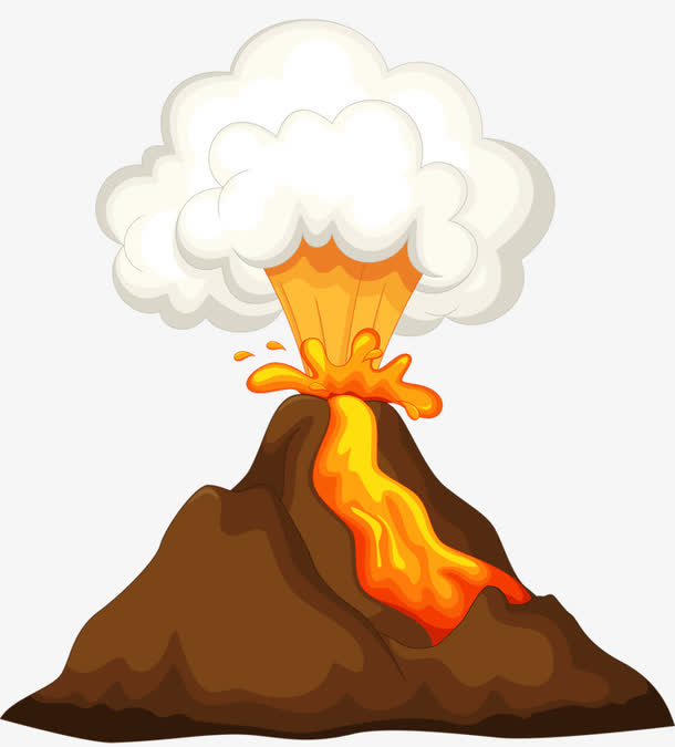 火山爆发免抠
