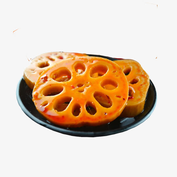 产品实物莲菜卤制品免抠