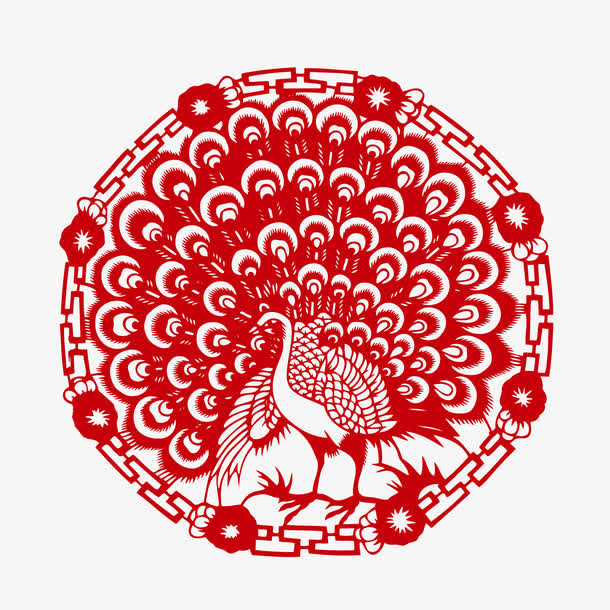 中国风剪纸喜庆免抠