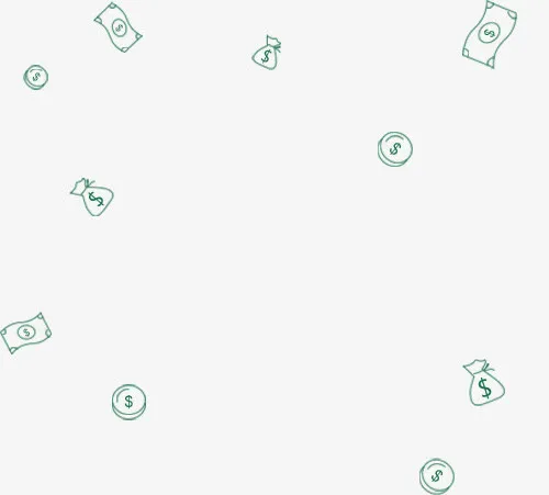 金钱漂浮免抠