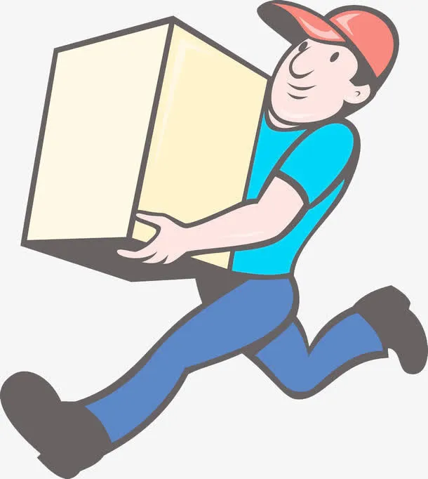 急速送货人物免抠