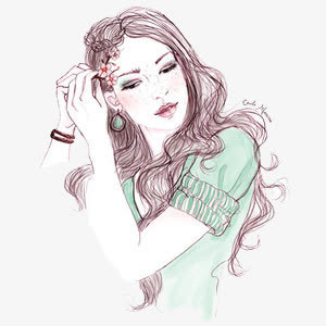 英伦美女免抠