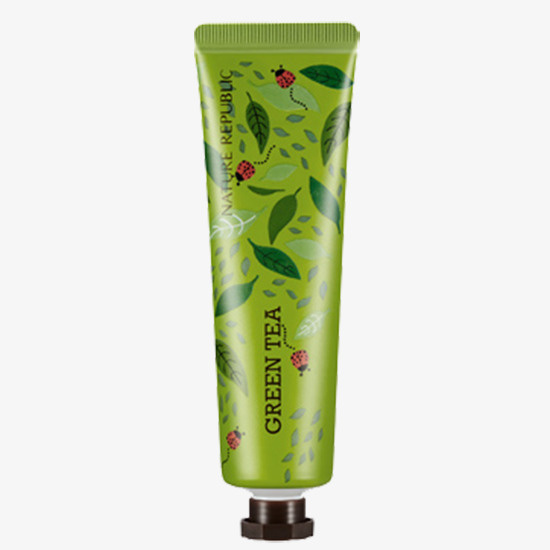 实物自然乐园绿色包装护手霜促销免抠