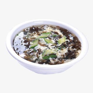 产品实物紫菜蛋汤一碗免抠