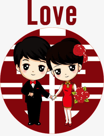 新郎新娘婚礼素材免抠