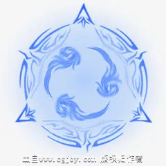 蓝色法阵海报背景