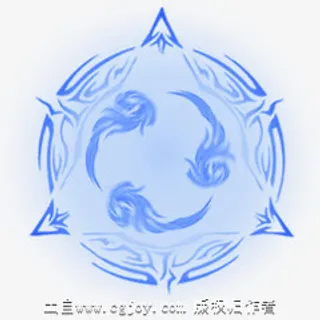 蓝色法阵海报背景