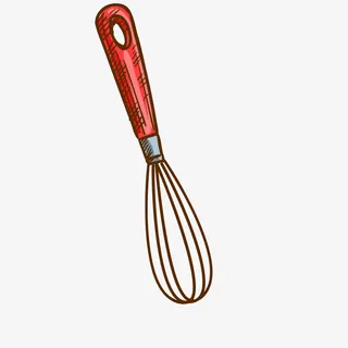 手绘彩绘打蛋器设计免抠 手绘彩绘打蛋器设计免抠