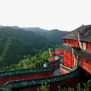 武当山太子坡九曲黄河墙免抠