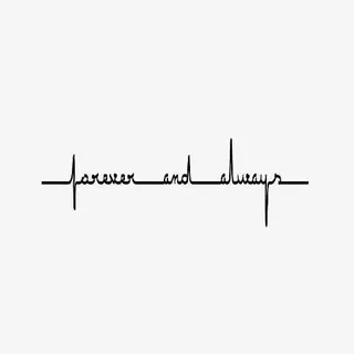 心电图英文字体设计免抠