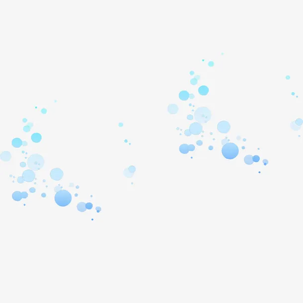 蓝色清新圆点几何背景图