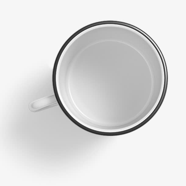 白色水杯免抠
