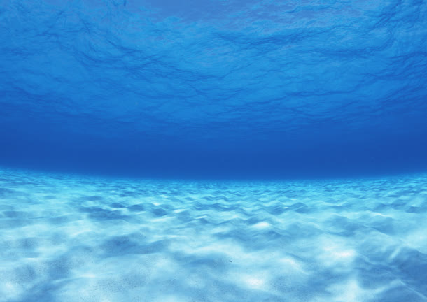 蓝色水底海报背景