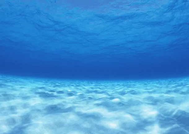 蓝色水底海报背景
