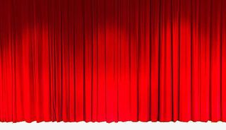 妖艳的红幕帘免抠