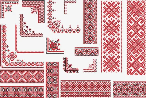 矢量中国风花纹剪纸装饰免抠 矢量中国风花纹剪纸装饰免抠