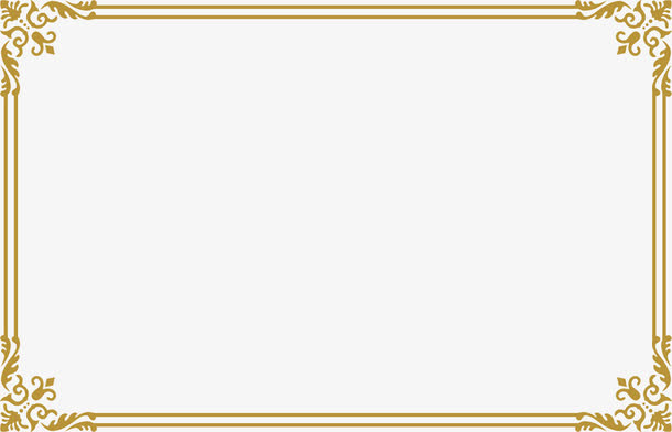 传统花边角花底纹边框素材免抠