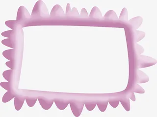 卡通边框素描免抠