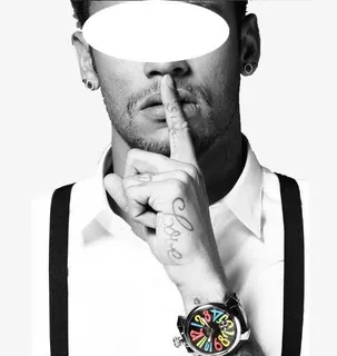 嘘手势的男人免抠