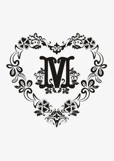 爱心M字母免抠