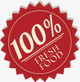 红色100%标志免抠