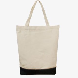 黑底白色帆布包免抠