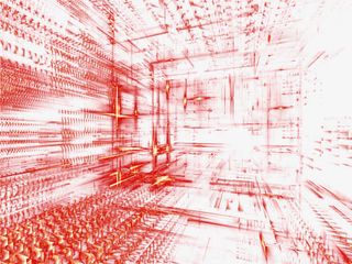 红色绚丽灯光免抠