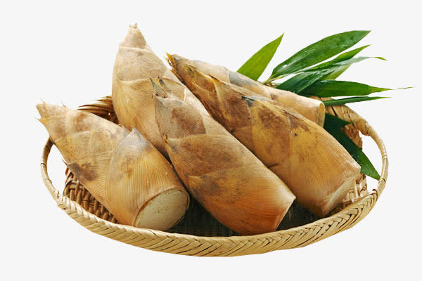 竹筐里的笋春笋美食免抠