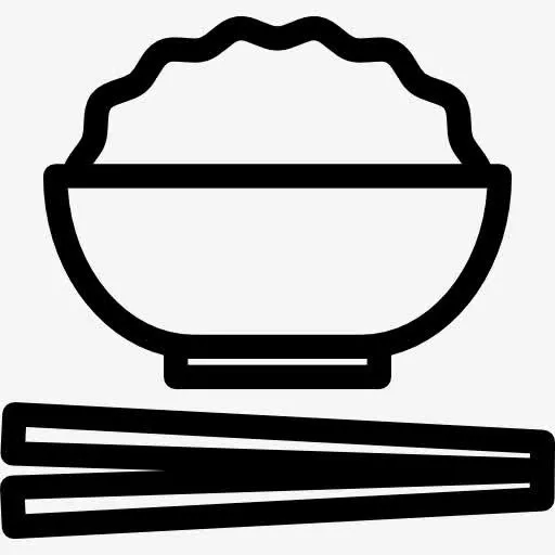 碗和筷子Rice 图标免抠
