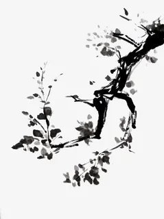水墨树枝免抠 水墨树枝免抠