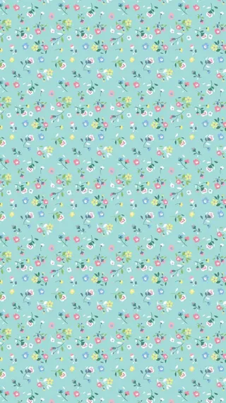 手绘小清新碎花壁纸免抠