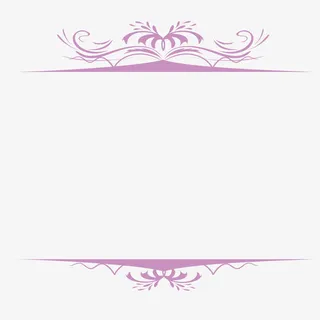 紫色复古框免抠