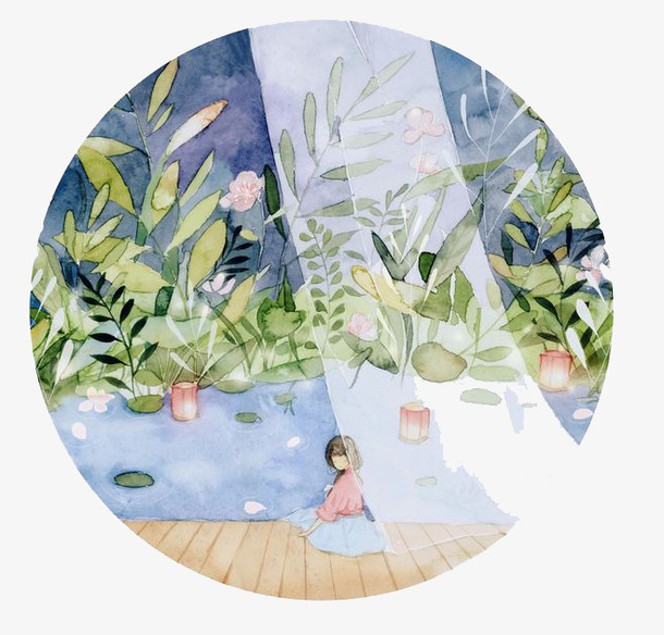 水彩鲜花免抠