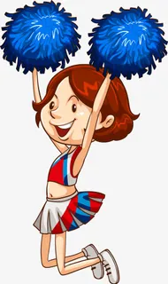 外国学生运动形象矢量免抠