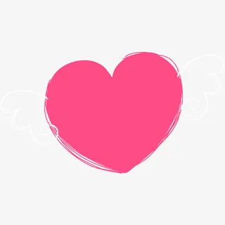 带翅膀的小心心免抠